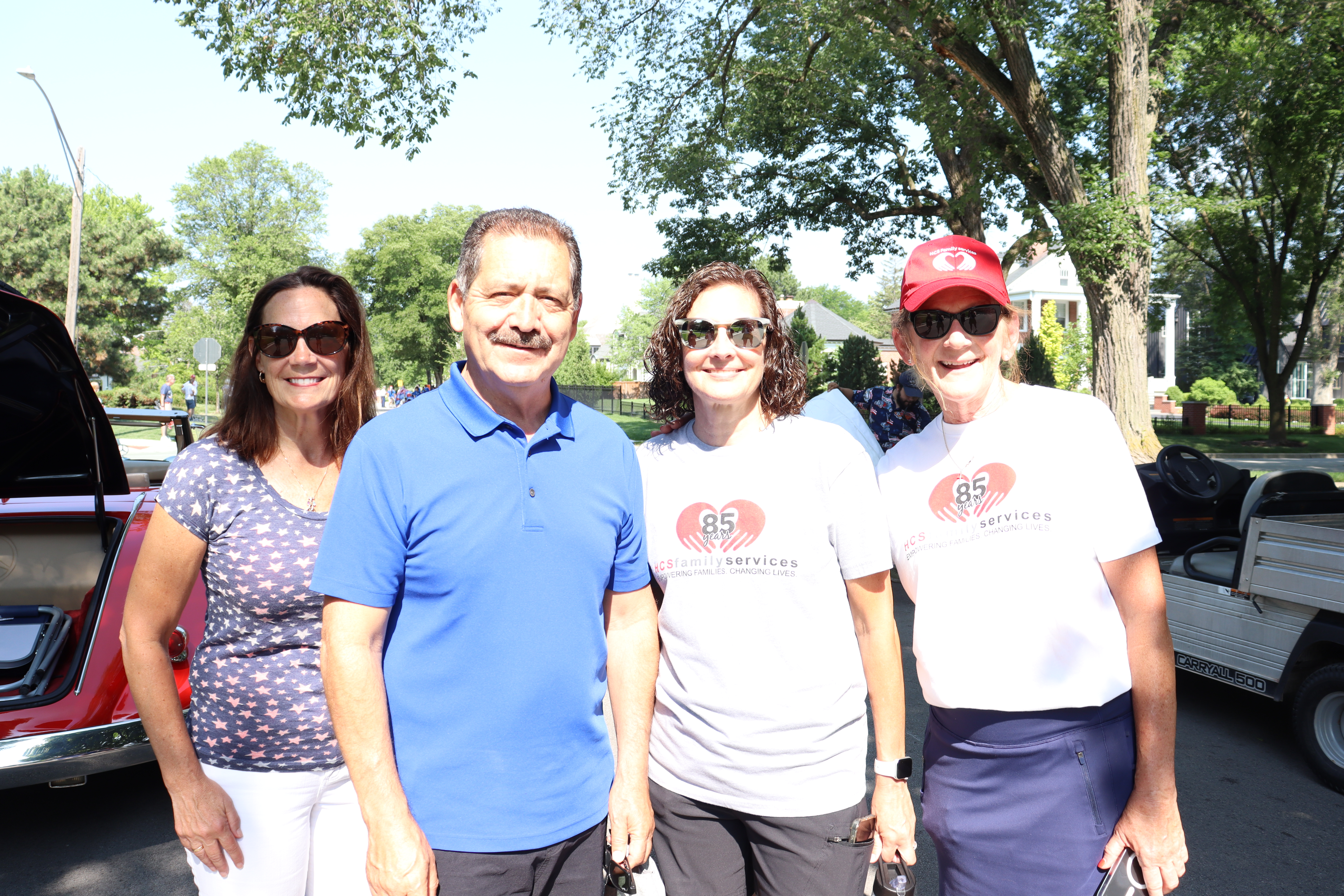 Congressman poses with constituents