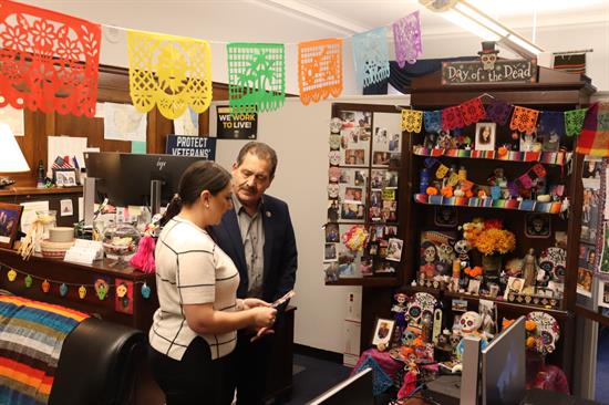 Congressman and Rep. Jacobs at ofrenda