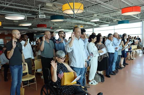 New Americans take the citizenship oath